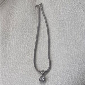 Brighton Silver Necklace with Square Pendant